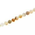 Cream & Brown Jade Round
