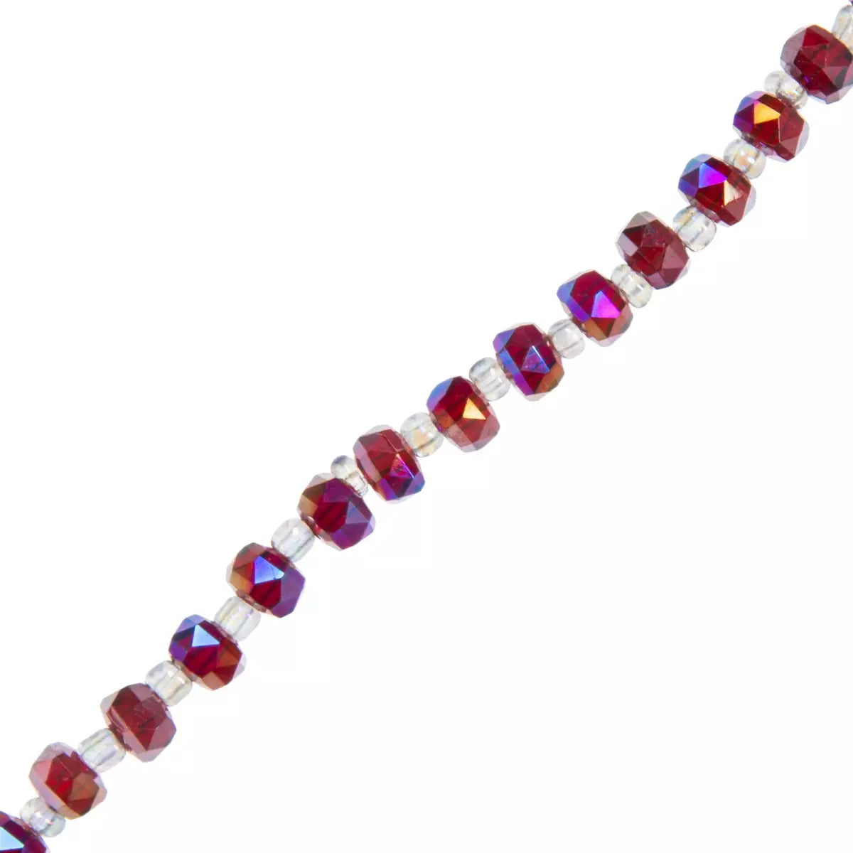 Purple Faceted Disc Plated Glass