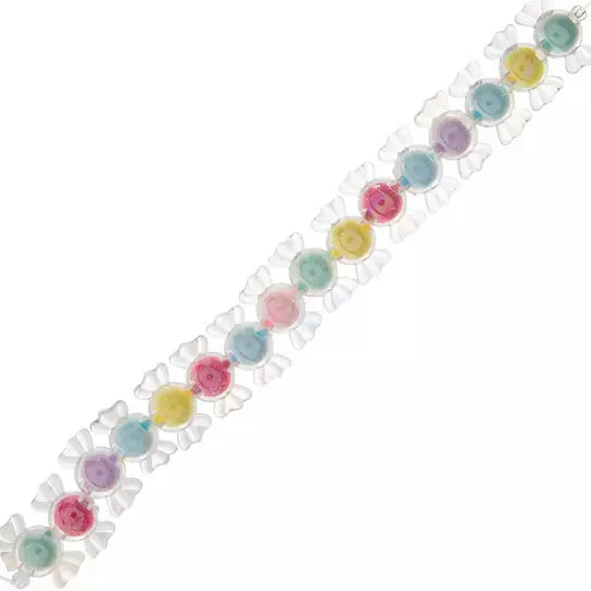 Plated Acrylic Candy bead strand