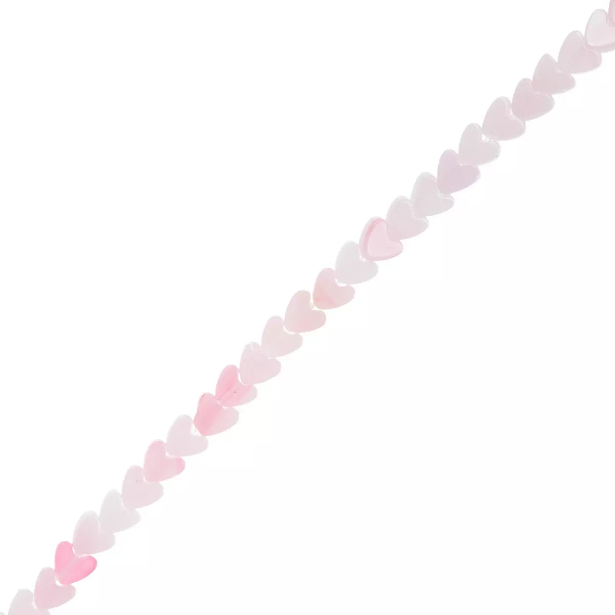 Pink Hearts Glass