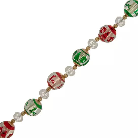 Christmas Trees & Reindeer bead strand